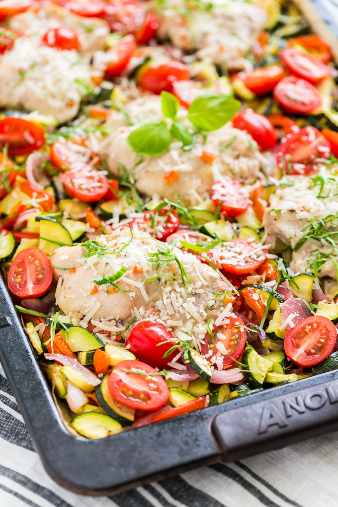 Chicken Sheet Pan Dinner
 Simple Italian Chicken and Veggie Sheet Pan Dinner Recipes