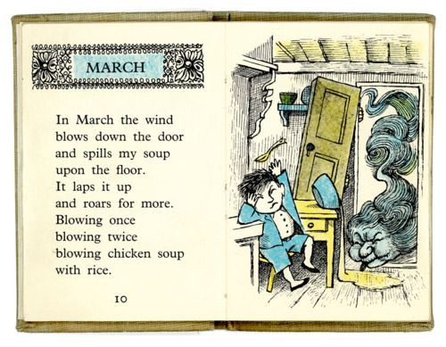 Chicken Soup With Rice Book
 Chicken Soup with Rice by Maruice Sendak part of the