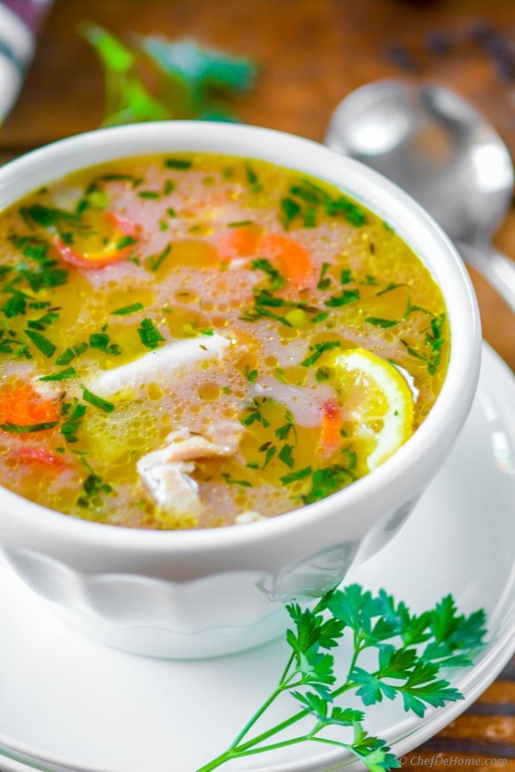 Chicken Soup With Rice
 Lemon Chicken Rice Soup in Pressure Cooker Recipe