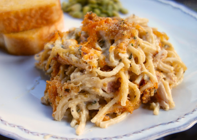 Chicken Spaghetti Bake
 Cheesy Chicken Spaghetti Casserole Plain Chicken