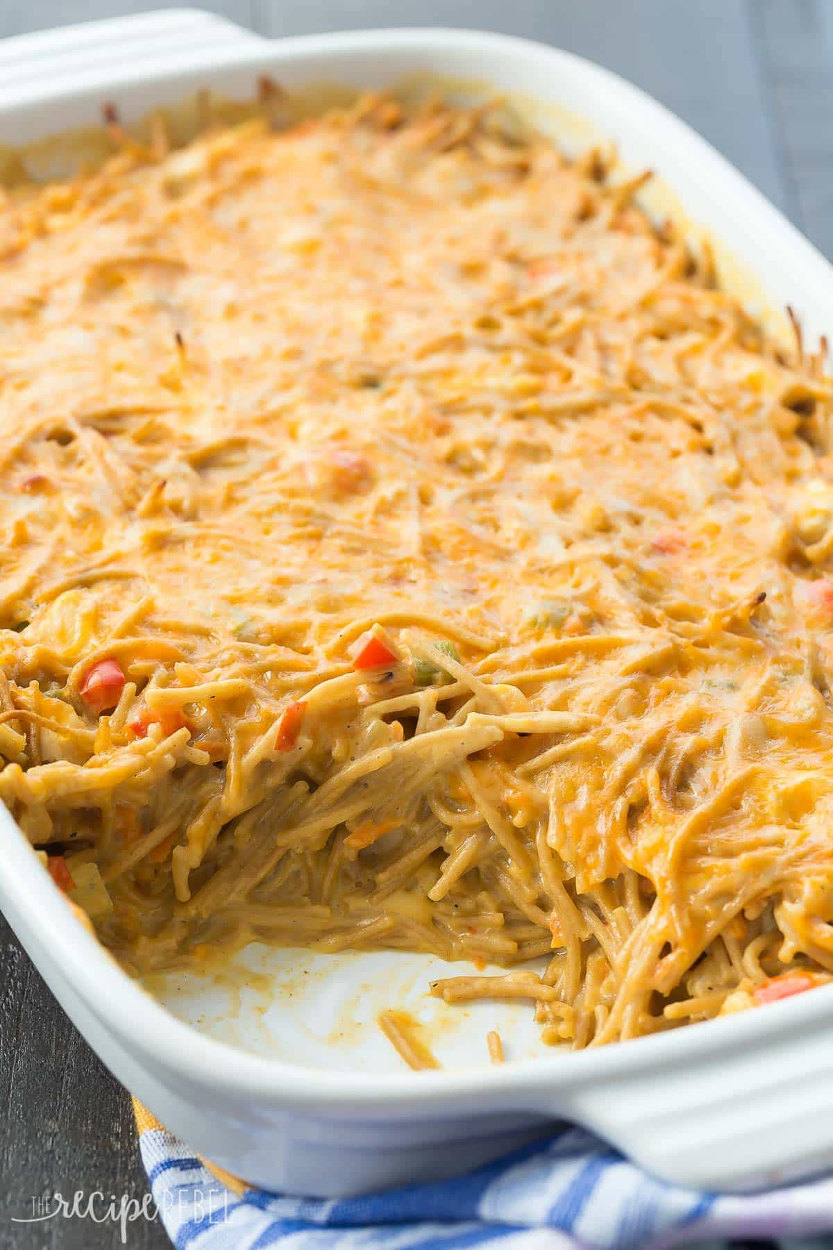 Chicken Spaghetti Bake
 Healthier Creamy Chicken Spaghetti Bake Recipe VIDEO