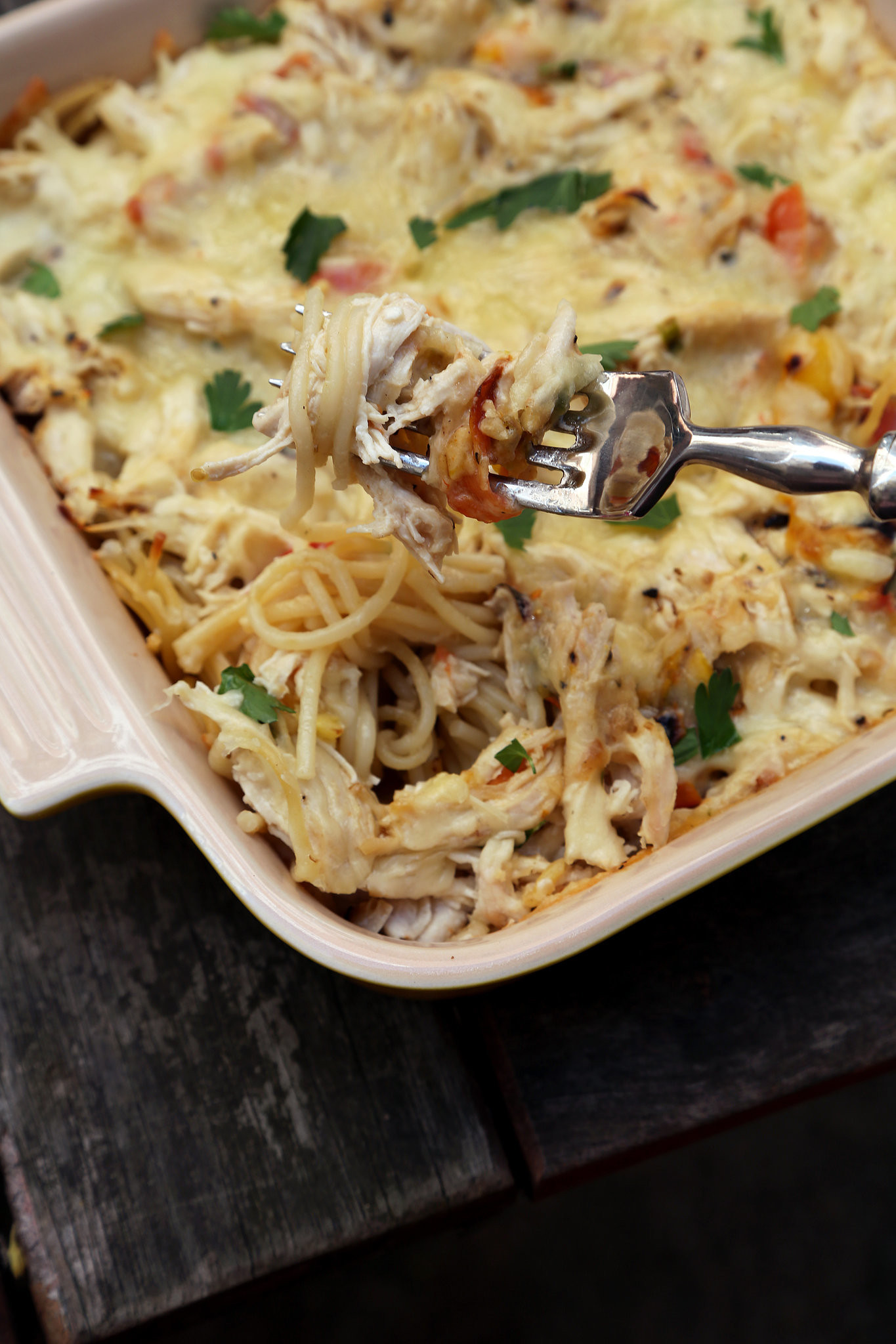 Chicken Spaghetti Bake
 Chicken Spaghetti Casserole Recipe