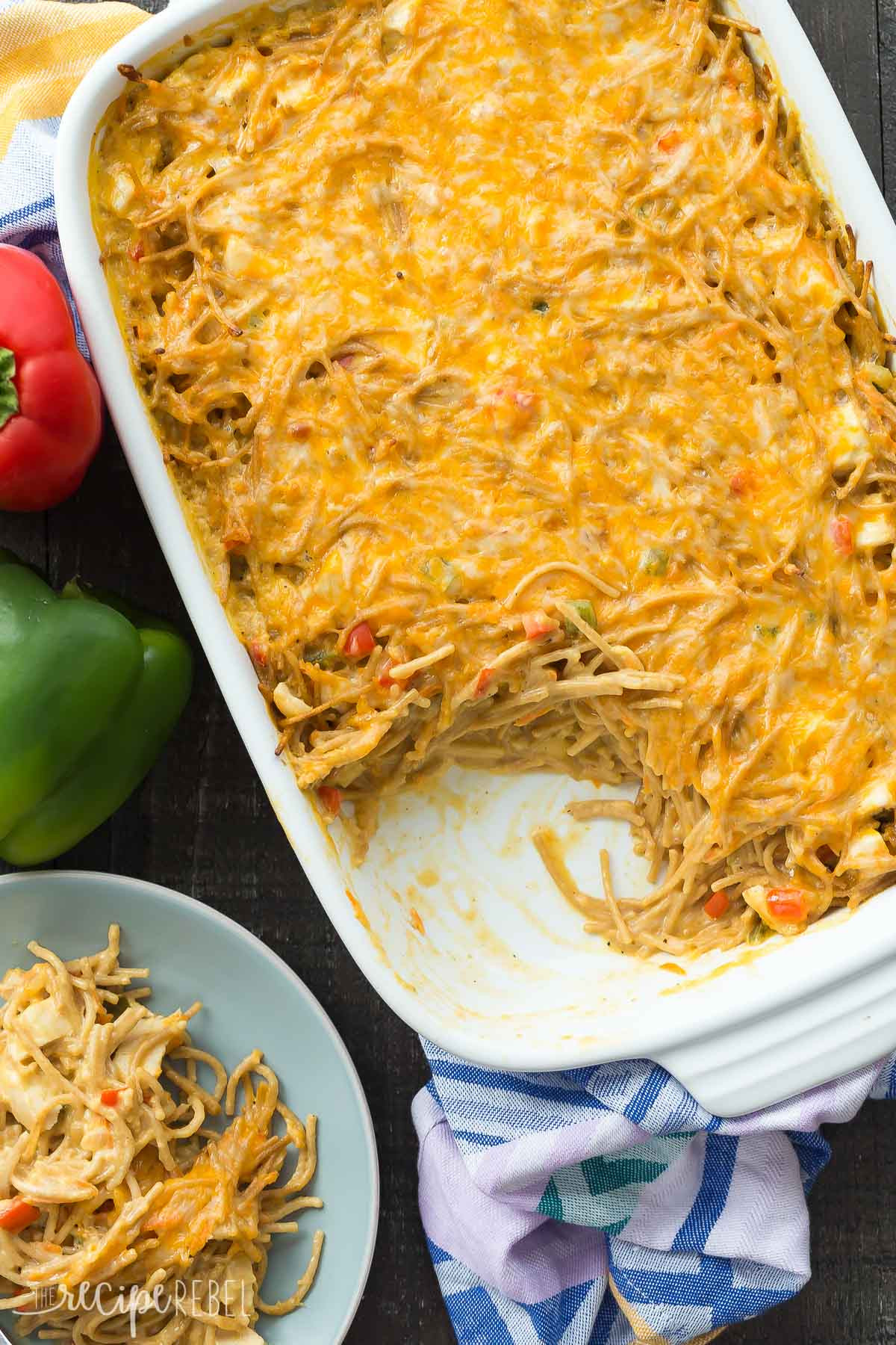 Chicken Spaghetti Bake
 Healthier Creamy Chicken Spaghetti Bake Recipe VIDEO