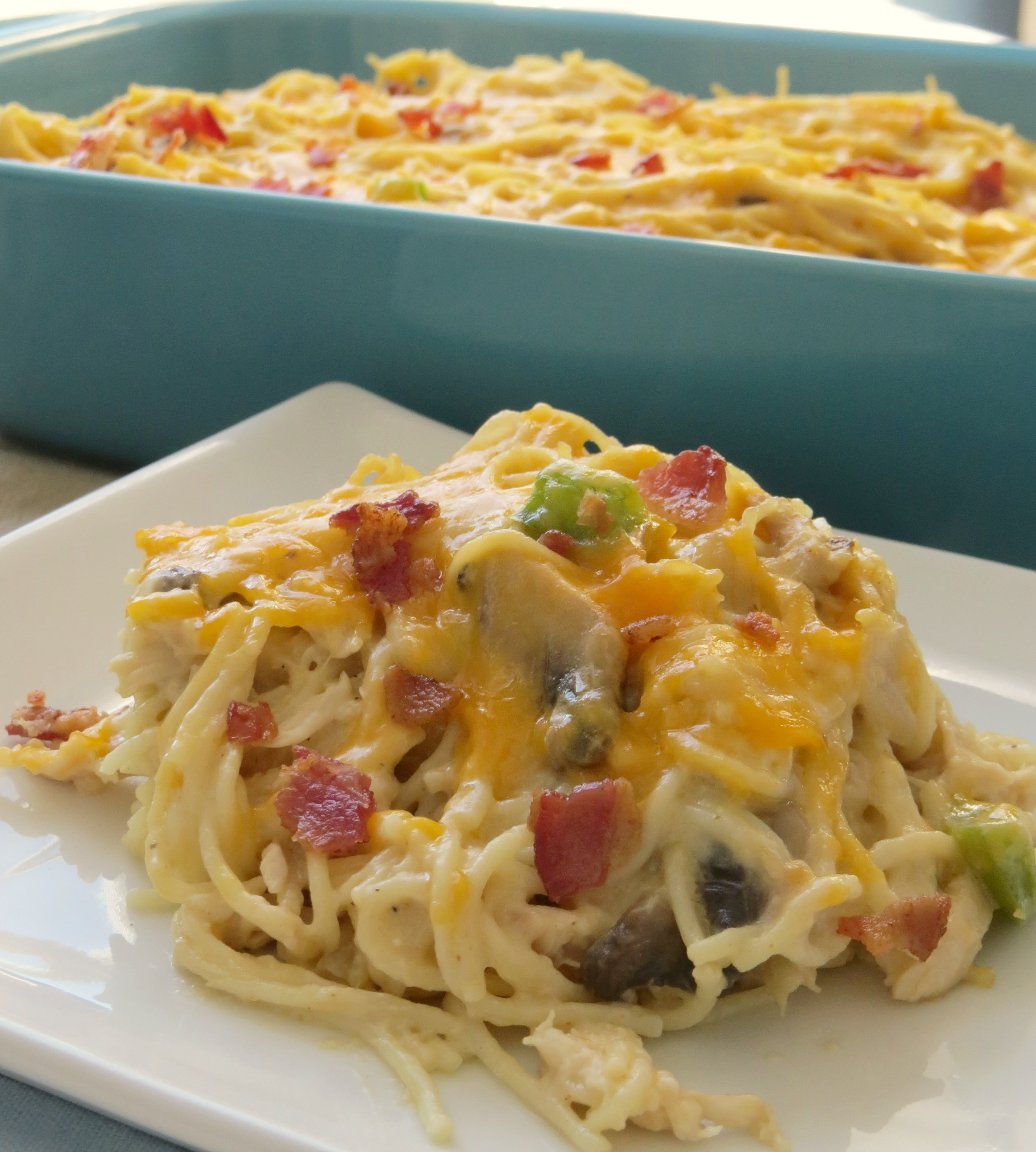 Chicken Spaghetti Bake
 easy spaghetti bake casserole recipe