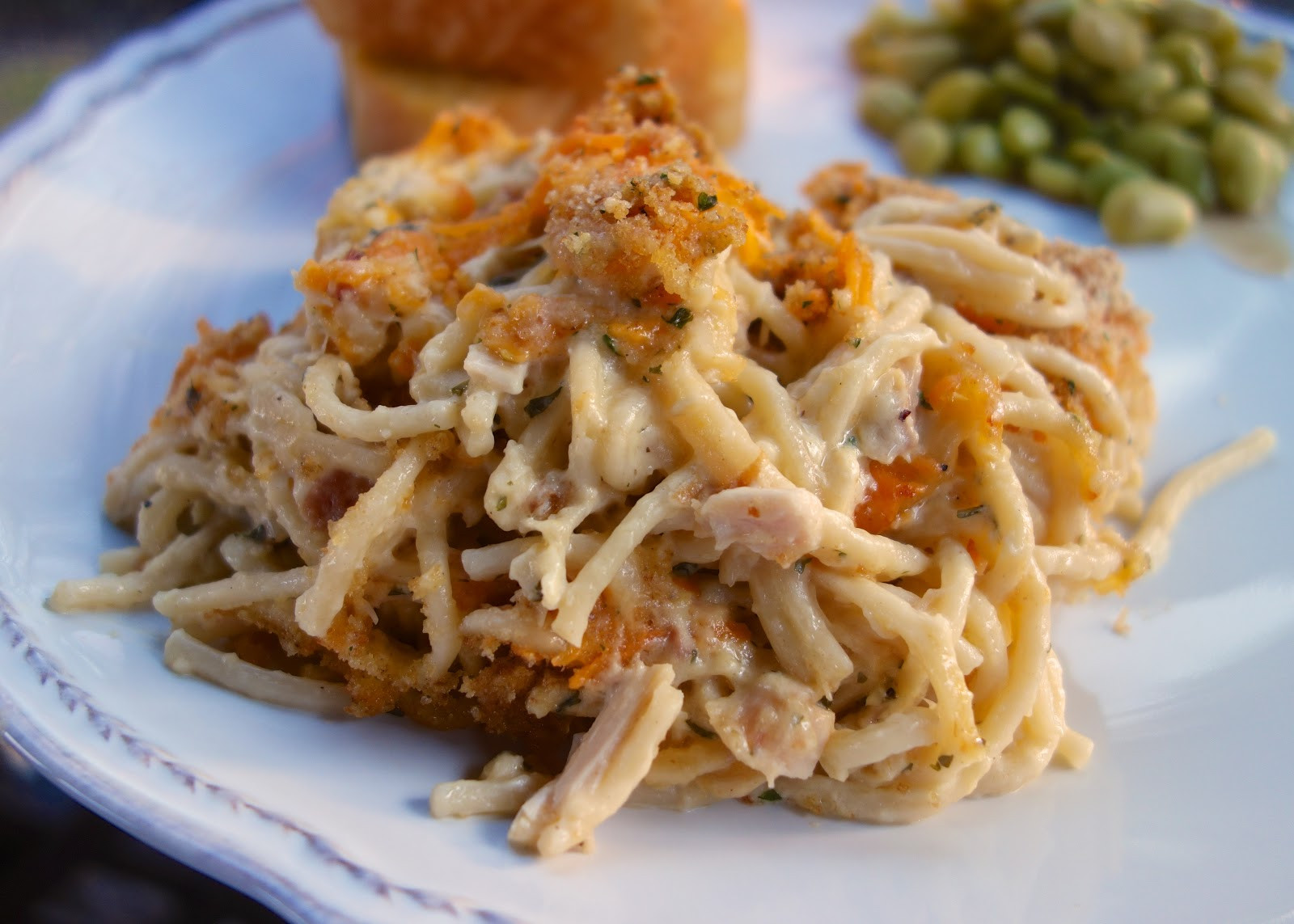 Chicken Spaghetti Bake
 Cheesy Chicken Spaghetti Casserole