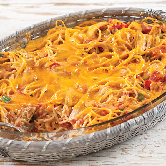 Chicken Spaghetti Recipe Paula Deen
 Cheesy Baked Chicken Spaghetti Paula Deen Magazine