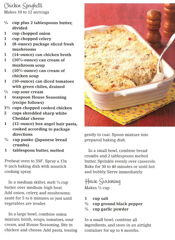 Chicken Spaghetti Recipe Paula Deen
 Chicken Spaghetti from Paula Deen