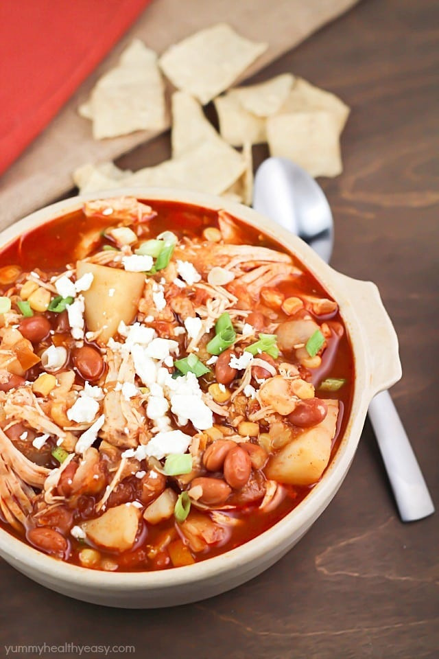 Chicken Stew Crock Pot
 Crock Pot Pinto Bean Chicken Chili Stew Yummy Healthy Easy