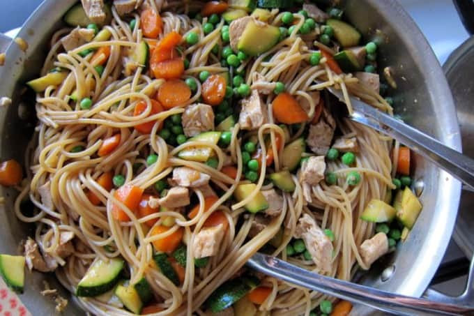 Chicken Stir Fry With Noodles
 chicken & ve able stir fry with noodles