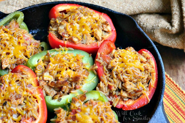 Chicken Stuffed Bell Peppers
 Chicken Fajita Stuffed Peppers Will Cook For Smiles