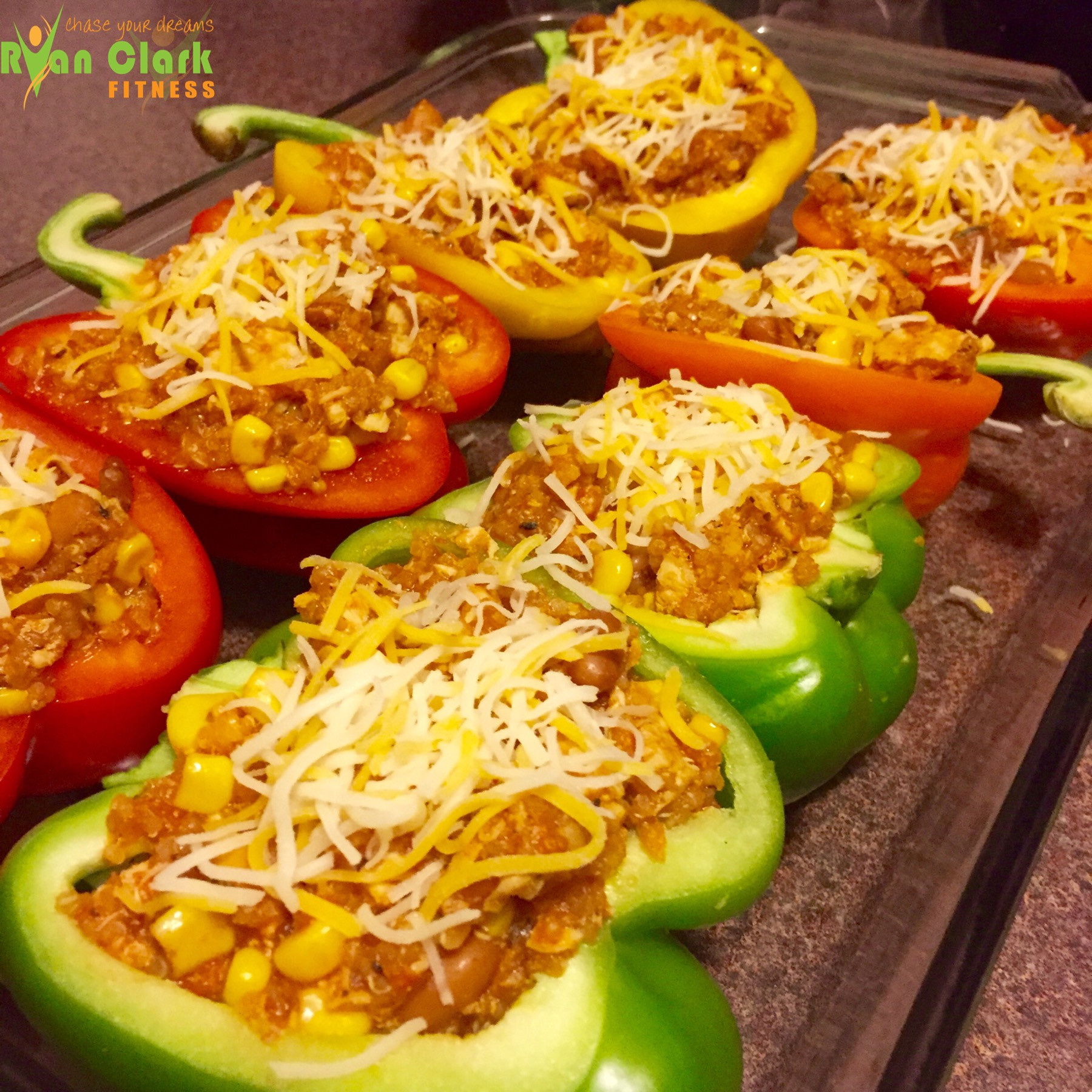 Chicken Stuffed Bell Peppers
 Chicken Stuffed Bell Peppers ryanclarkfitness