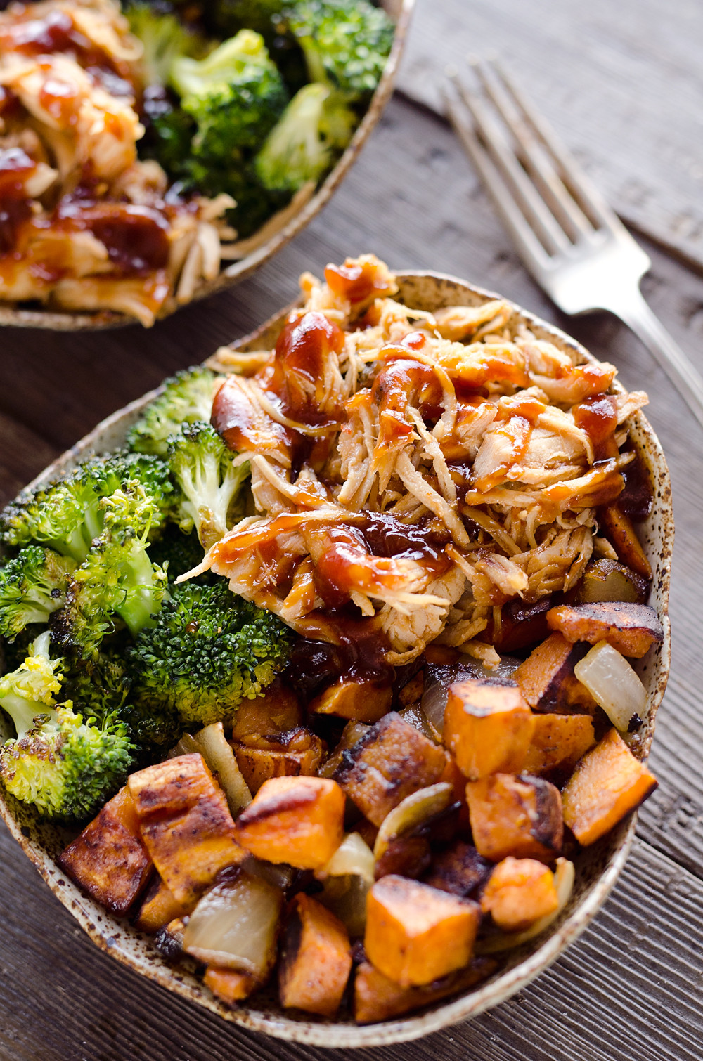 Chicken Sweet Potato
 BBQ Chicken & Roasted Sweet Potato Bowls Easy Meal Prep