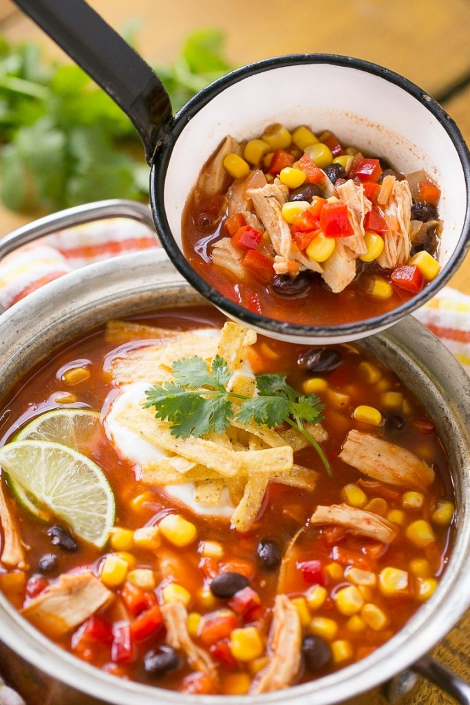 Chicken Taco Soup
 Quick and Easy Chicken Taco Soup Dinner at the Zoo