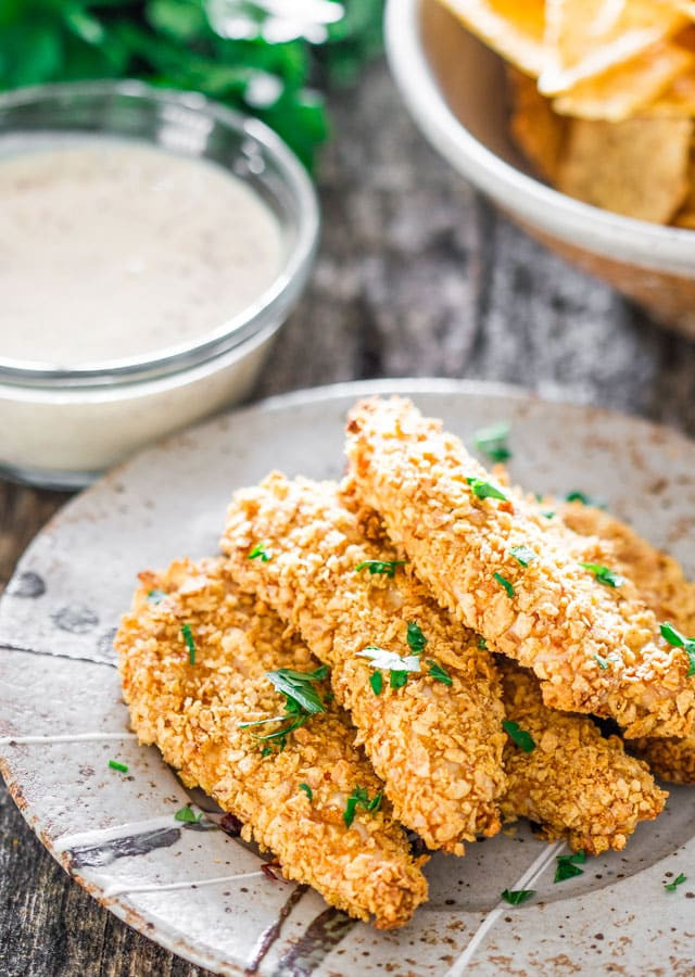 Chicken Tenders In Oven
 Oven Fried Breaded Chicken Tenders with Maple Mustard