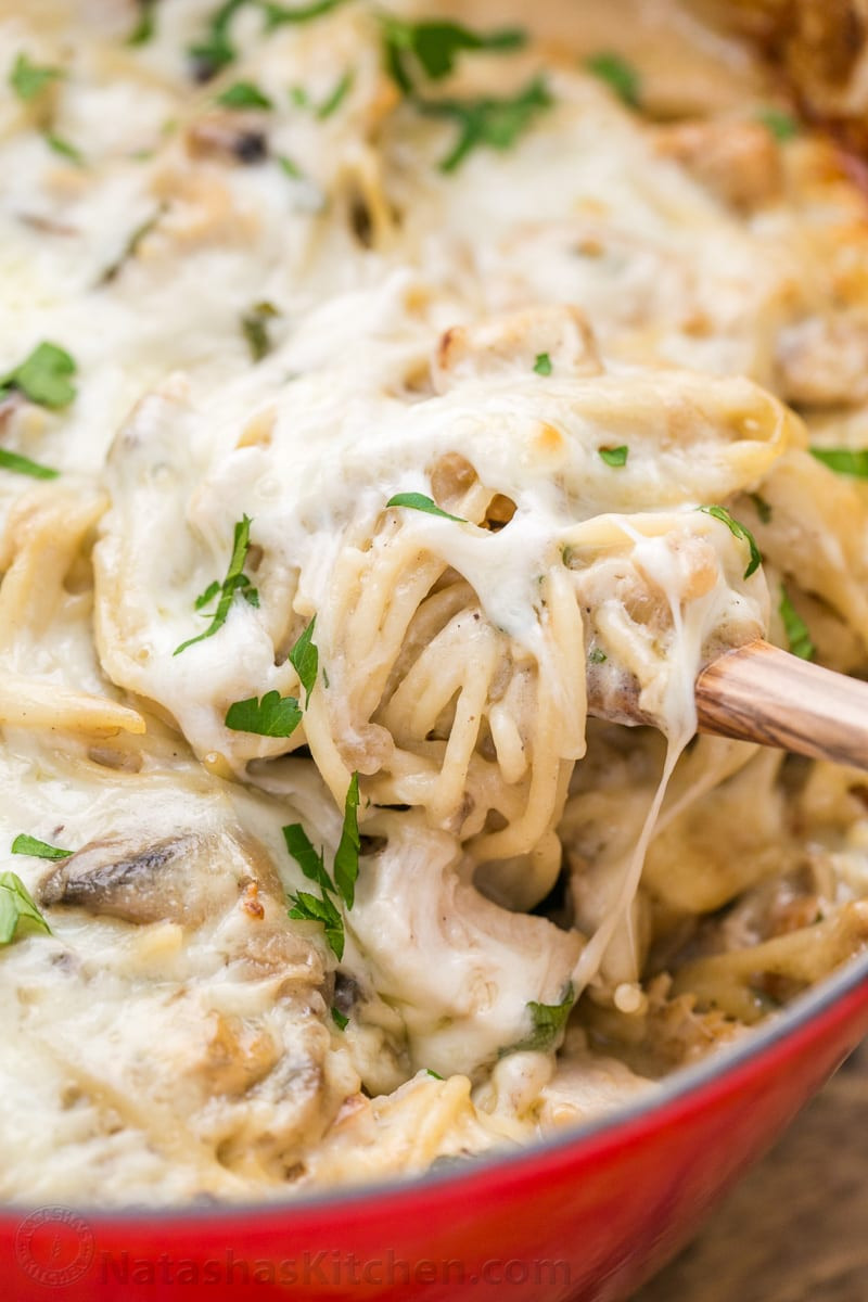 Chicken Tetrazzini Casserole
 Chicken Tetrazzini Recipe NatashasKitchen