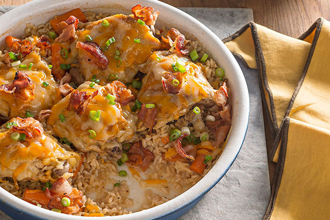 Chicken Thigh Casserole
 Brown Rice & Chicken Bake Kraft Recipes
