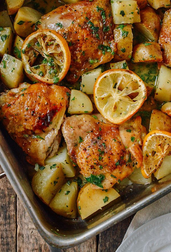 Chicken Thighs And Potatoes
 Roasted Lemon Chicken Thighs with Potatoes The Woks of Life