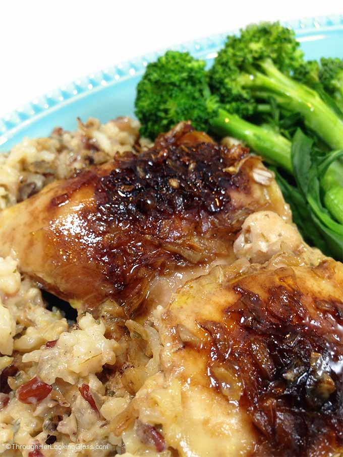 Chicken Thighs And Rice
 chicken thighs and rice bake