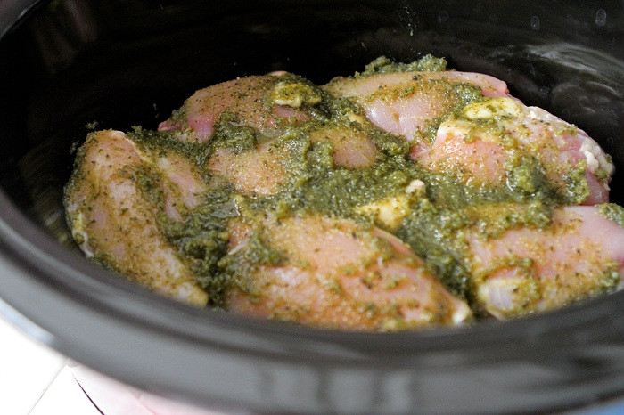 Chicken Thighs In Crock Pot
 Pesto Ranch Crock Pot Chicken Thighs Picky Palate