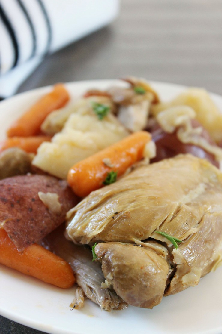 Chicken Thighs In Crock Pot
 Crock Pot Chicken Thighs with Potatoes & Carrots Life