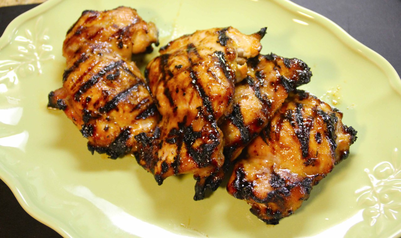 Chicken Thighs On The Grill
 Citrus Sriracha Grilled Chicken Thighs