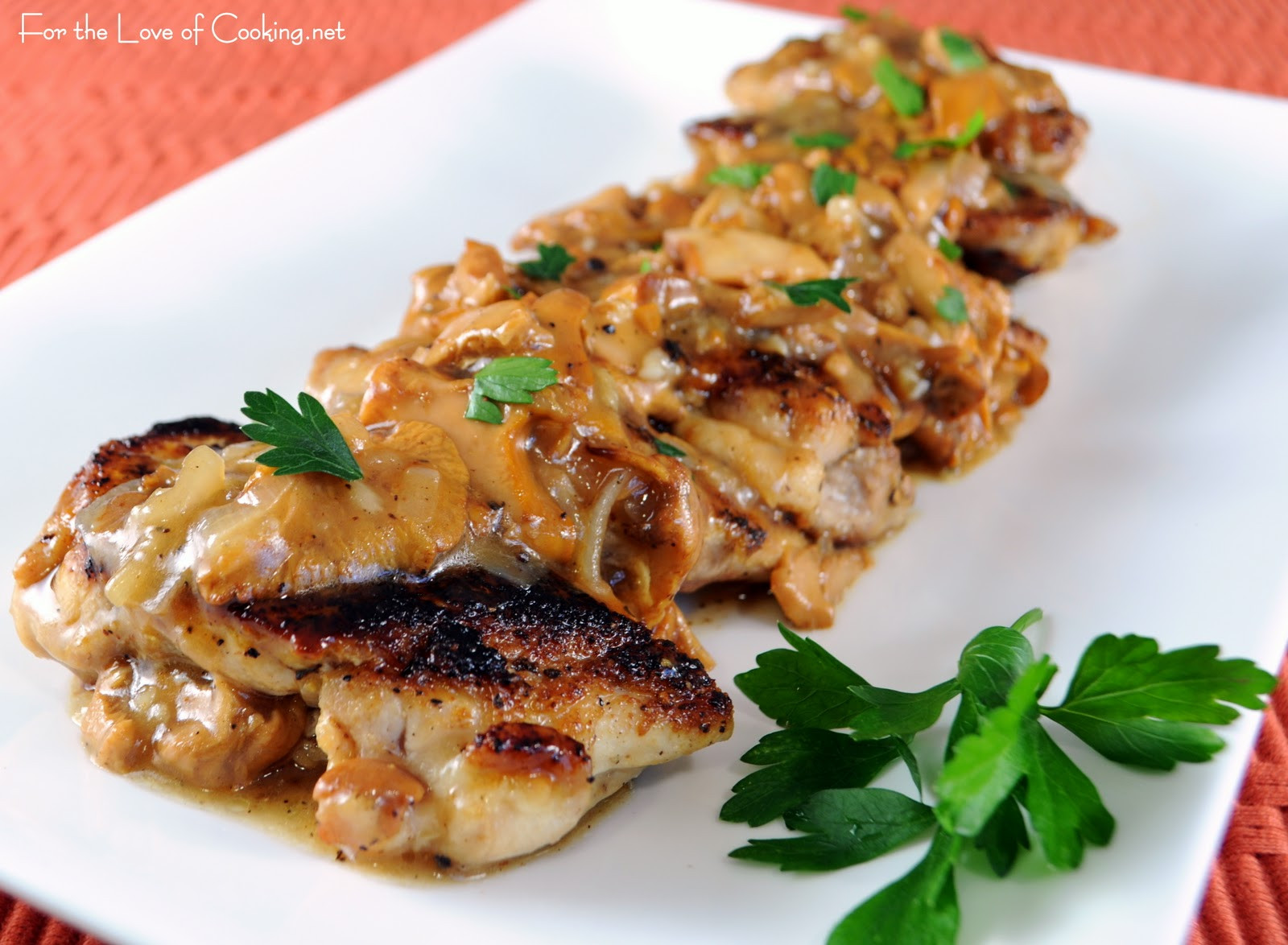 Chicken Thighs With Mushrooms
 Chicken Thighs with Chanterelle Mushroom Sauce