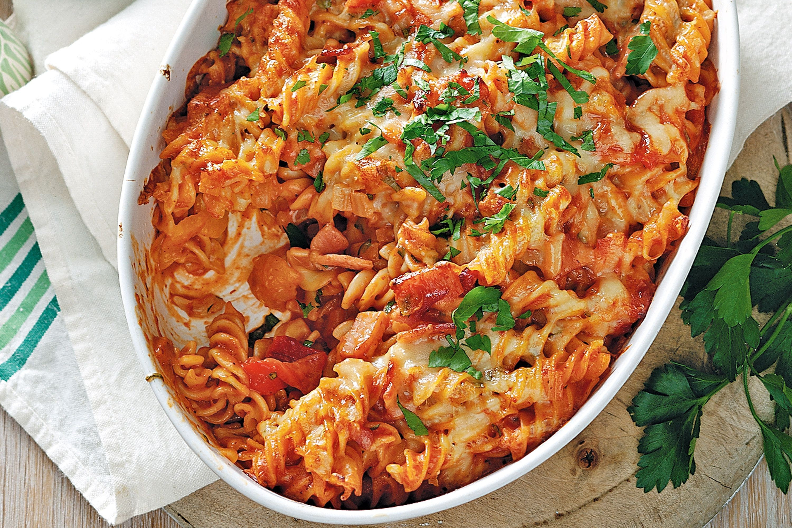 Chicken Tomato Pasta
 heinz tomato soup pasta bake recipe