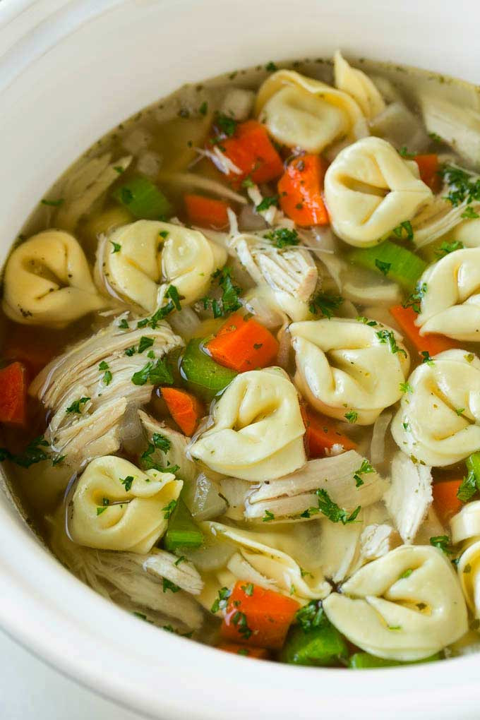 Chicken Tortellini Soup
 Chicken Tortellini Soup Slow Cooker Dinner at the Zoo