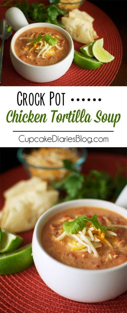 Chicken Tortilla Soup Crock Pot
 Crockpot Soup Recipes Perfect for Fall landeelu