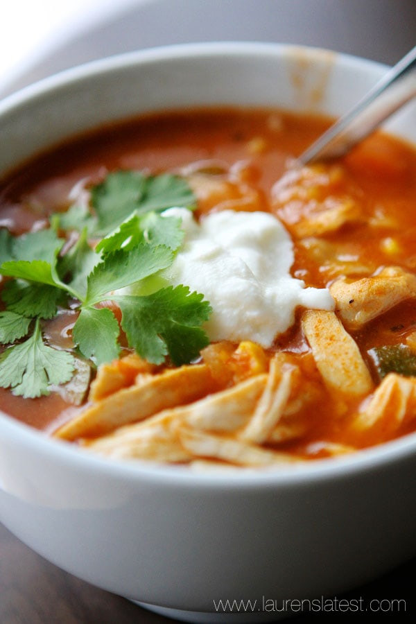 Chicken Tortilla Soup Easy
 Easy Chicken Tortilla Soup Lauren s Latest