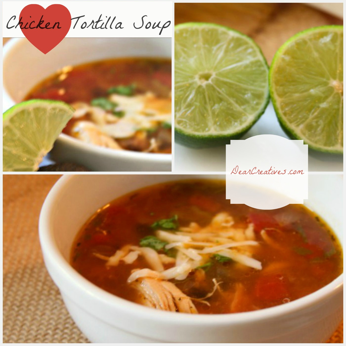 Chicken Tortilla Soup Easy
 Our Favorite Chicken Tortilla Soup Recipe Dear Creatives