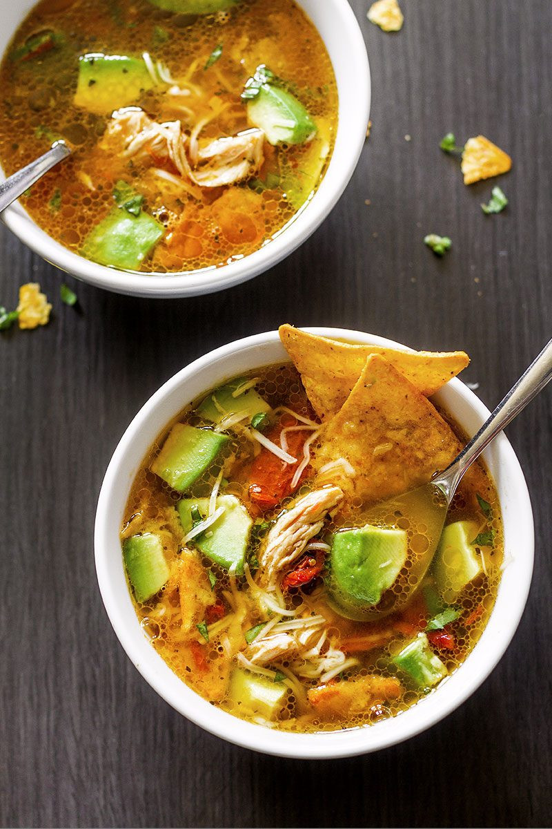 Chicken Tortilla Soup Easy
 Slow Cooker Chicken Tortilla Soup Recipe — Eatwell101