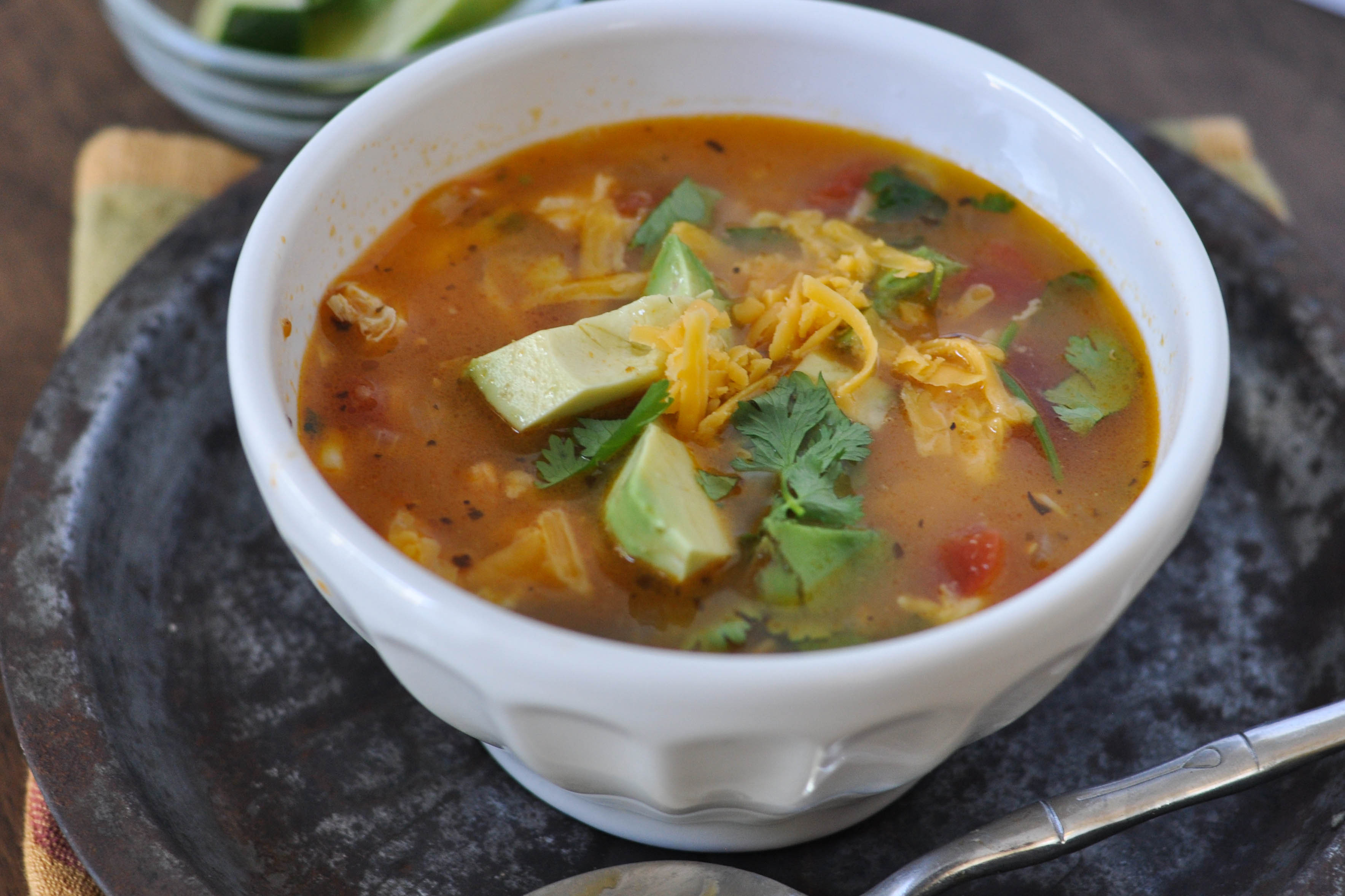 Chicken Tortilla Soup Easy
 Mom s Simple Chicken Tortilla Soup