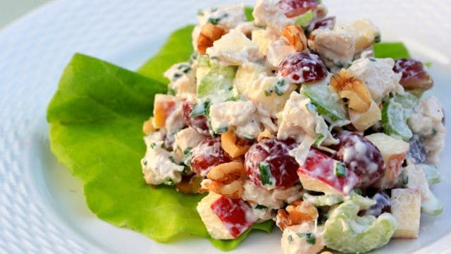 Chicken Waldorf Salad
 Chicken Waldorf Salad With Chives Clean & Delicious with