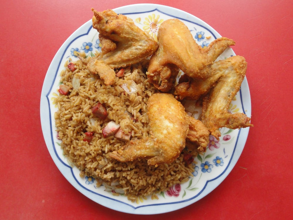 Chicken Wings Fried Rice
 Chicken wings and pork fried rice Yelp