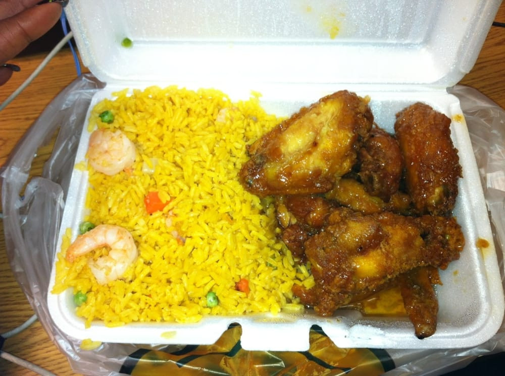 Chicken Wings Fried Rice
 Honey Fried Chicken Wings & Shrimp Fried Rice $7