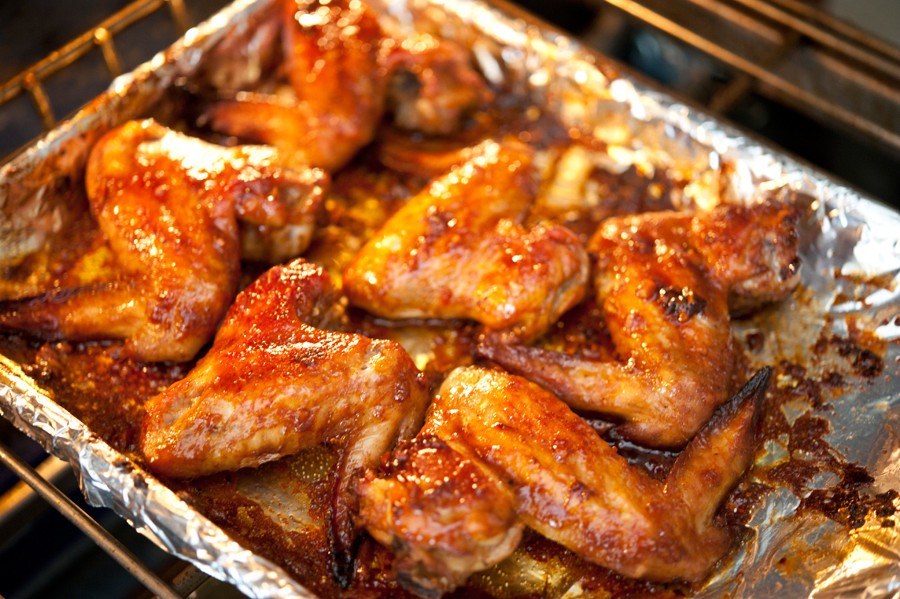Chicken Wings In Oven
 Oven Baked Wings with Sweet BBQ Sauce