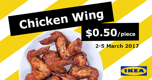 Chicken Wings On Sale
 IKEA s Chicken Wings are just 50 cents each this weekend