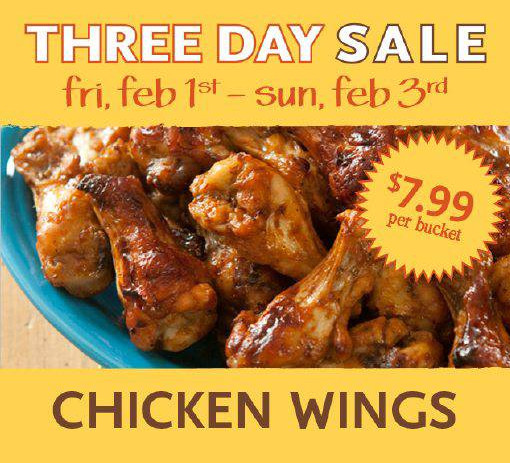 Chicken Wings On Sale
 Whole Foods 3 Day Chicken Wings Sale