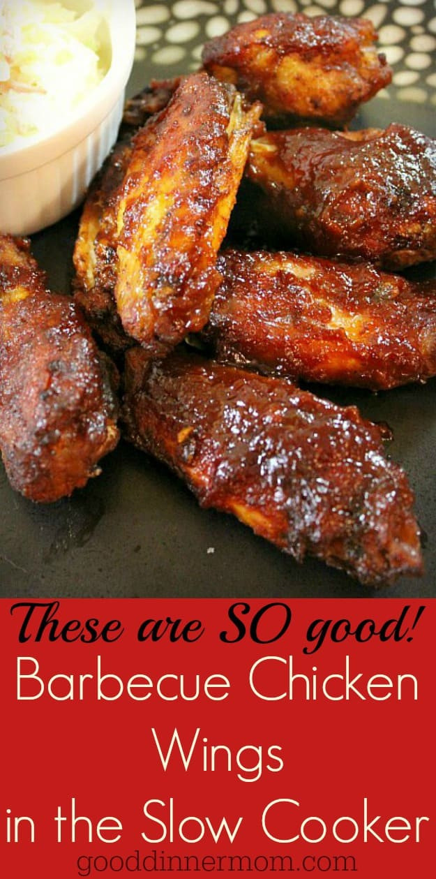 Chicken Wings Slow Cooker
 Slow Cooker Barbecue Chicken Wings – Good Dinner Mom