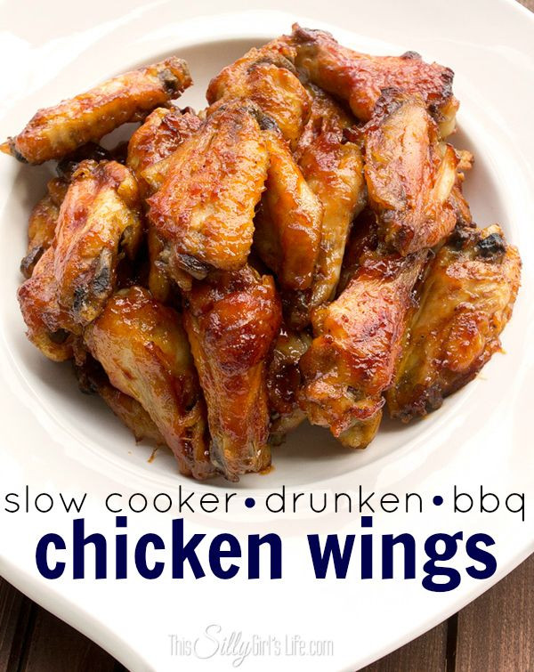 Chicken Wings Slow Cooker
 Slow Cooker Drunken Bbq Chicken Wings