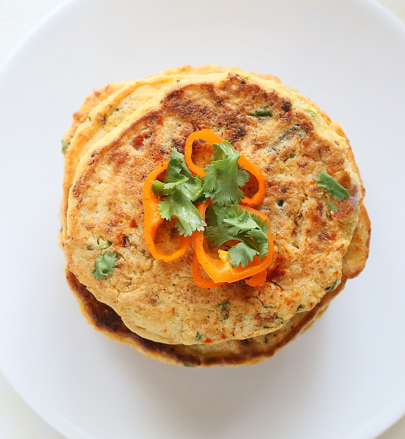 Chickpea Flour Pancakes
 Chickpea Flour Pancakes mini Omelettes with Cauliflower