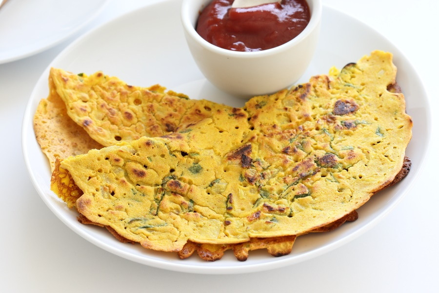 Chickpea Flour Pancakes
 Classic Savory Indian Chickpea Flour Pancakes Recipe