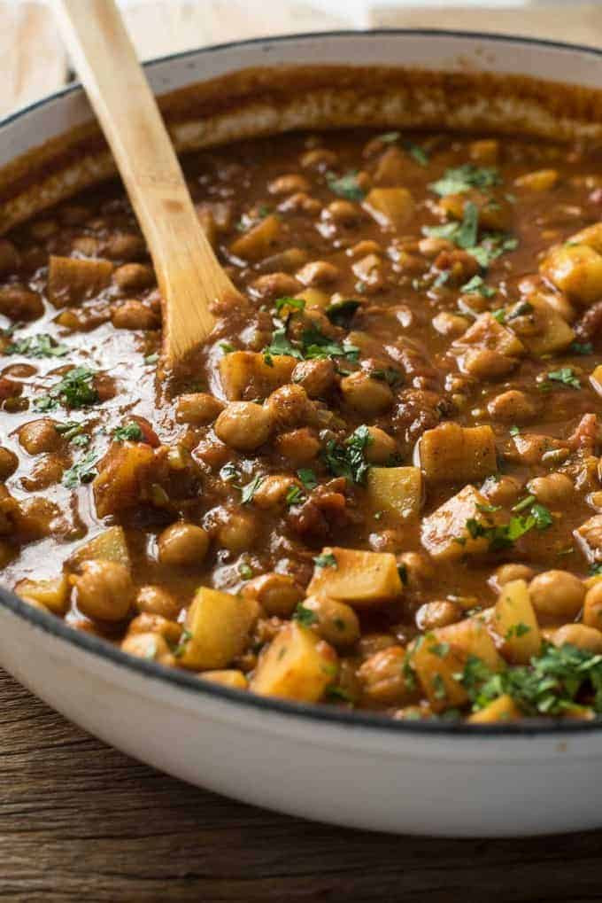 Chickpea Potato Curry
 Easy Chickpea & Potato Curry Chana Aloo Curry