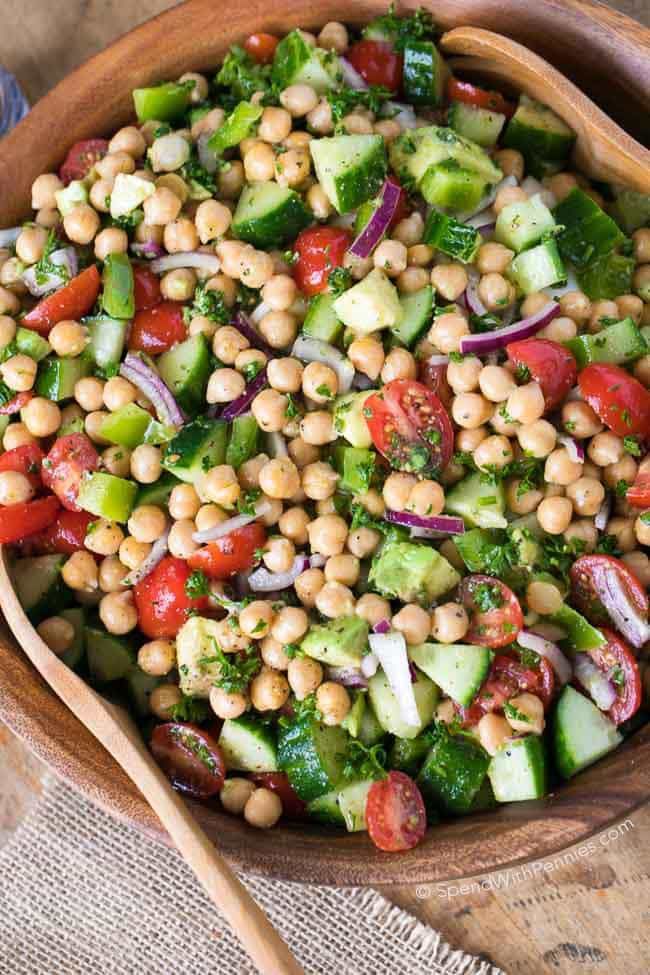 Chickpea Salad Recipes
 Chickpea Salad Spend With Pennies