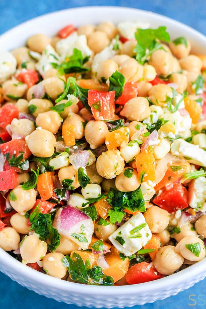 Chickpea Salad Recipes
 Rainbow Chickpea Salad Recipe