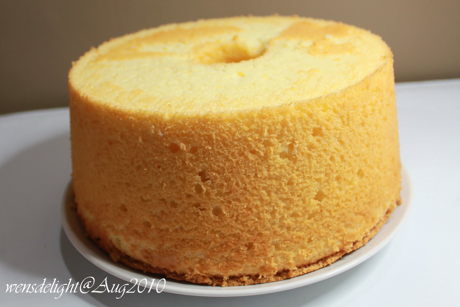 Chiffon Cake Recipe
 Wen s Delight Zingy Orange Chiffon Cake