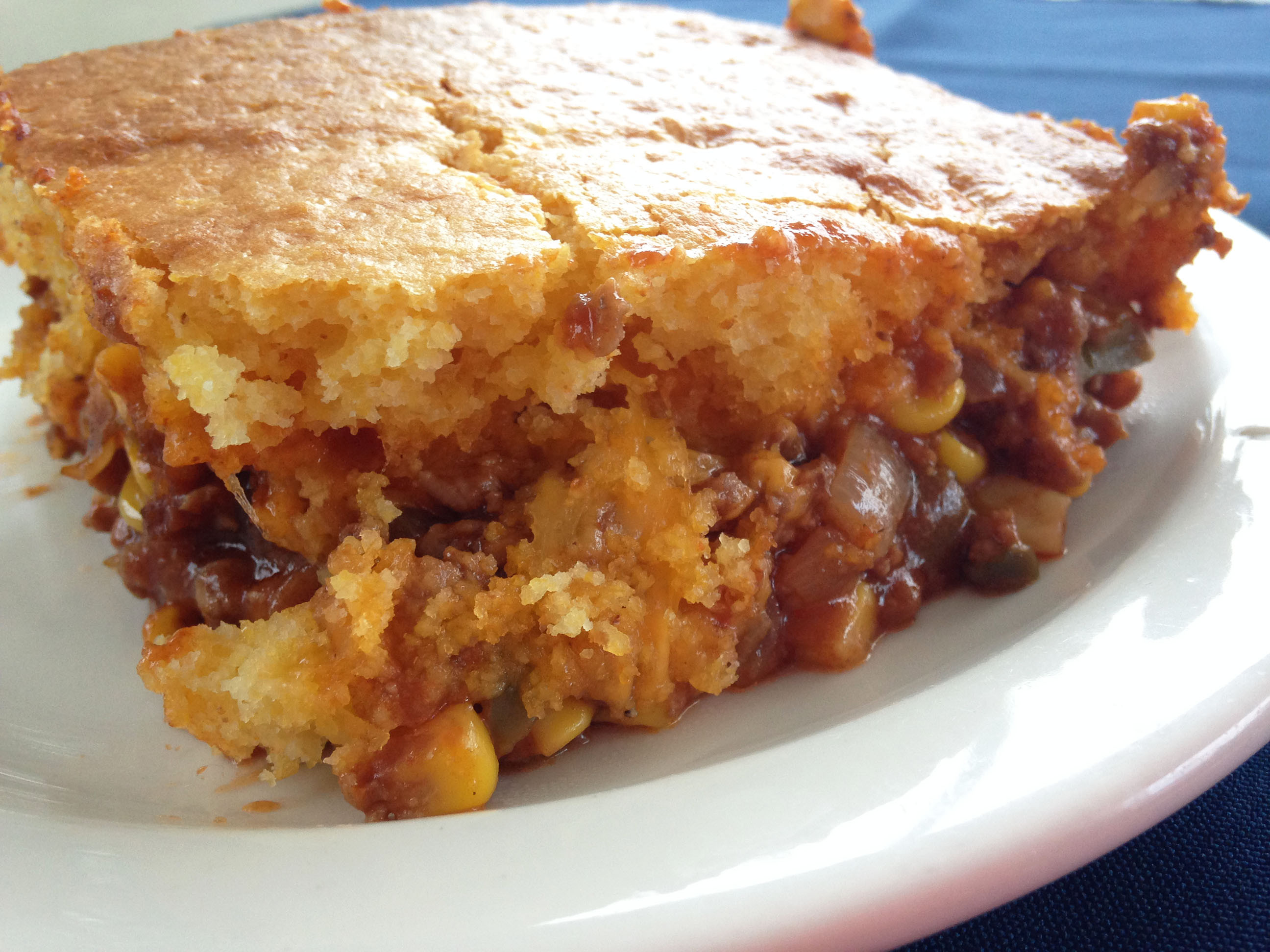 Chili Cornbread Bake
 Mexican chili cornbread casserole recipe