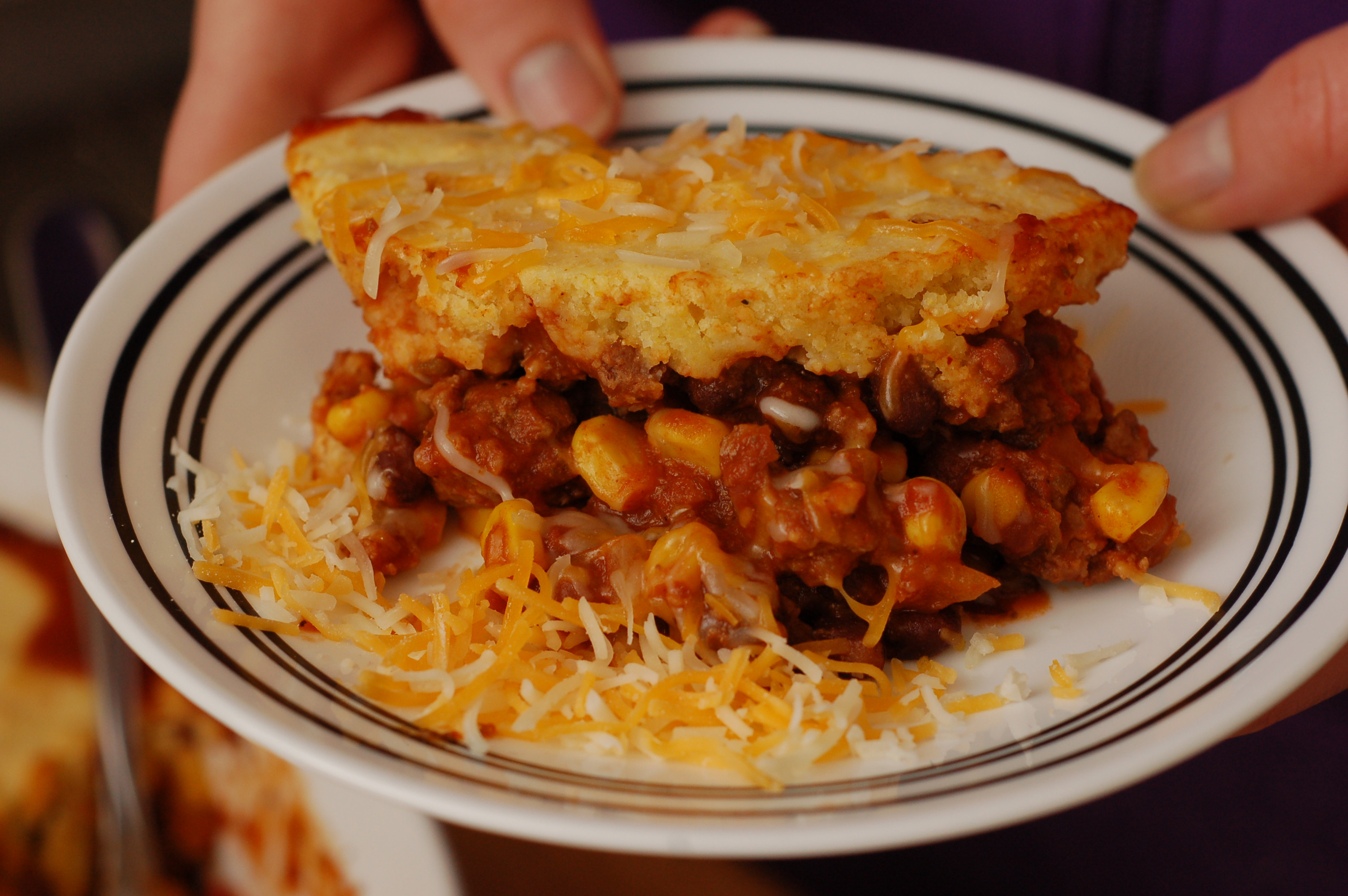 Chili Cornbread Bake
 Cornbread Chili Bake A Kitchen Addiction