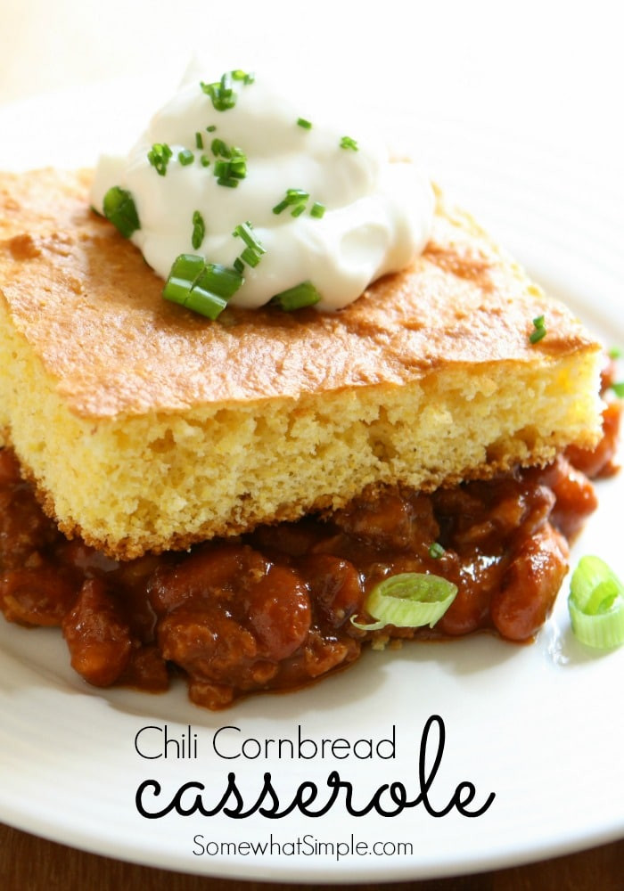 Chili Cornbread Casserole
 Chili Cornbread Casserole Somewhat Simple